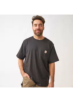 Carhartt 103296 T-Shirt Heavyweight S/S K87 Pocket Relaxed Fit miniatuur