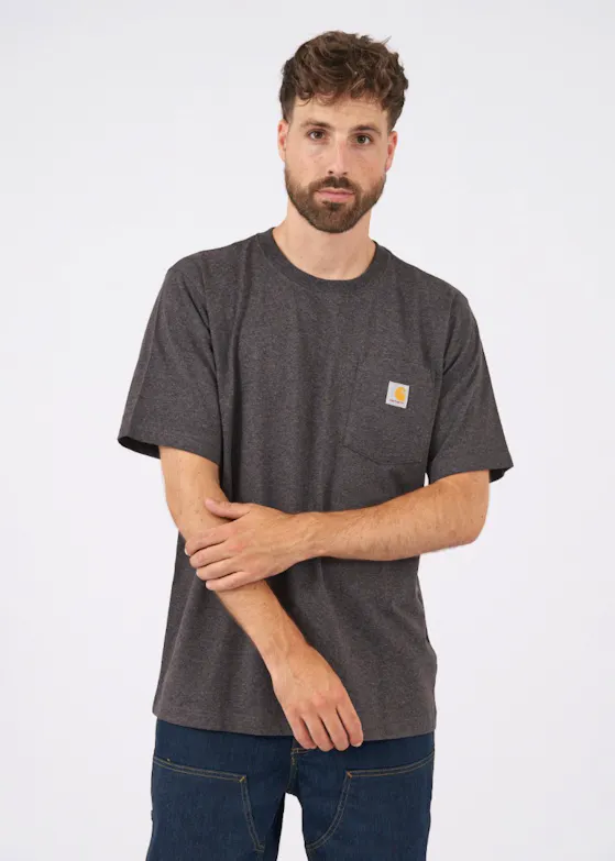 Carhartt Relaxed Fit Heavyweight S/S K87 Pocket T-Shirt, 229 grams