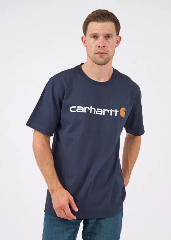 Carhartt Relaxed Fit Heavyweight Short-Sleeve Logo Graphic T-Shirt