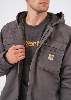 Carhartt Relaxed Fit Washed Duck Sherpa-Futter Utility-Jacke thumbnail