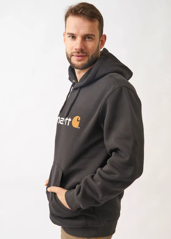 Carhartt Signature Logo Hooded Sweatshirt — 100074