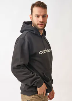 Carhartt Signature Logo 100074 Sweatshirt Hooded Comfort Fit Verwarmd miniatuur