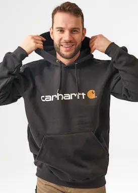 Carhartt Signature Logo Hooded Sweatshirt 100074