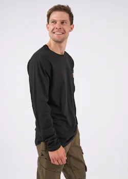 Carhartt TK4617 M T-shirt Long-Sleeve Pocket Force Midweight Relaxed Fit miniatuur