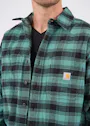 Carhartt 105432 M Plaid Shirt Flannel Long-Sleeve Rugged Flex Relaxed Fit Stretch miniatuur