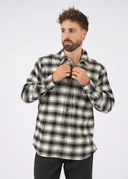 Carhartt 105432 M Plaid Shirt Flannel Long-Sleeve Rugged Flex Relaxed Fit Stretch miniatuur