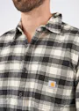 Carhartt 105432 M Plaid Shirt Flannel Long-Sleeve Rugged Flex Relaxed Fit Stretch miniatuur