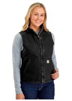 Carhartt 104224 Sherpa Lined Mock Neck Vest Comfort Fit Dames miniatuur