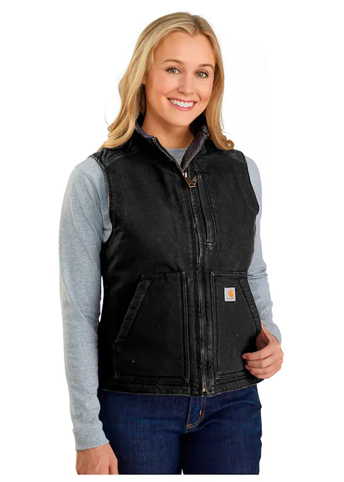 Carhartt 104224 Sherpa Lined Mock Neck Vest Comfort Fit Dames