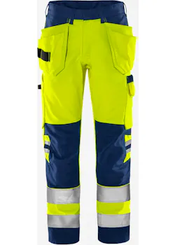 Fristads Trofta High Vis Green werkbroek klasse 2 2641 GPLU miniatuur