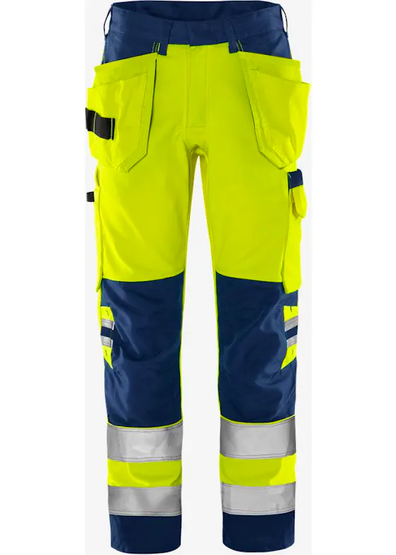 Fristads High-Vis-Arbeitshose, grün, Klasse 2, 2641 GPLU
