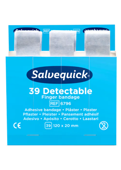 Cederroth Salvequick Blue Detectable Vingerverband (15340528)