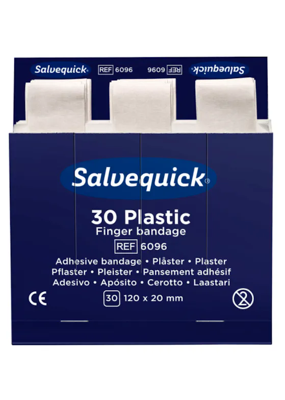 Cederroth Salvequick Kunststoff-Fingerverband, 30 Stück (13223758)
