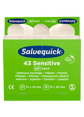 Cederroth Salvequick Sensitive-Pflaster, 43 Stück (9669749)