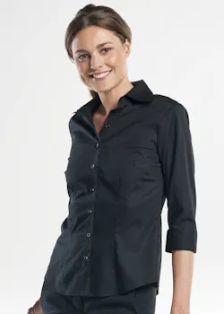 Chaud Devant 611 3/4 Sleeve Blouse Stretch Dames Serve Elegance