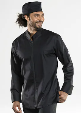 Monza Black Chef Jacket
