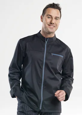 Chaud Devant Modena schwarze Kochjacke