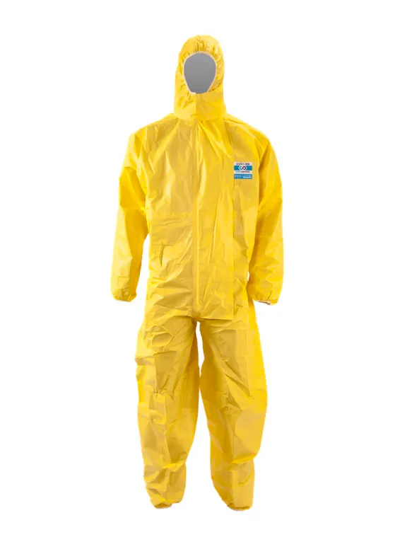 ChemDefend 310 Disposable Overall, Gelb, Typ 3+4+5