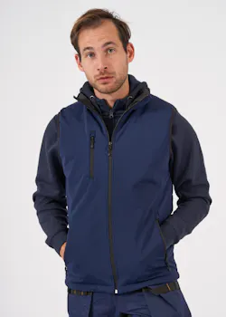 Clique 020958 Padded Softshell Bodywarmer Regular Fit miniatuur
