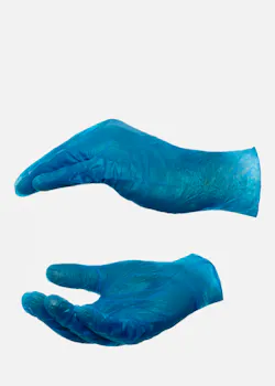 CMT Handschuhe aus Vinyl, puderfrei Blau (1.000 Stück) thumbnail
