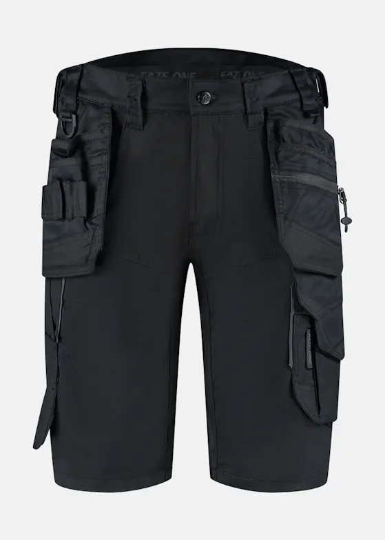 Faze.One Coach 8K Stretch Korte Werkbroek met Holsterzakken