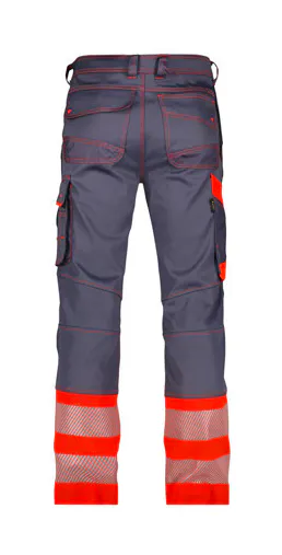 Zementgrau/Fluorrot