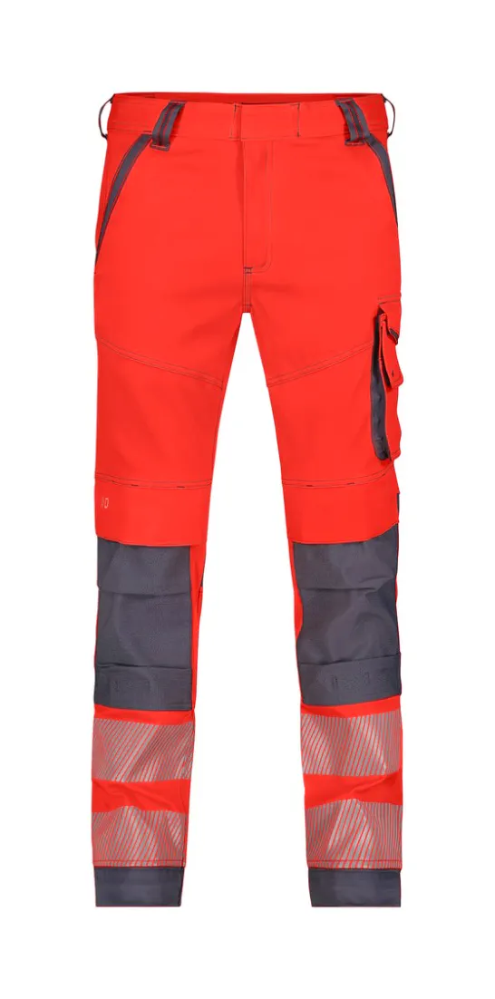 Zementgrau/Fluorrot