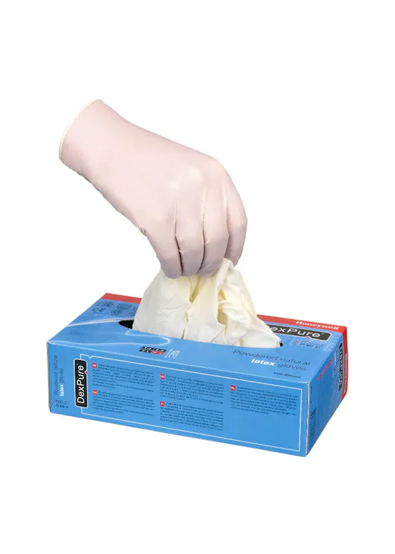 Honeywell 4580021 Dexpure Latex Gepoederd Werkhandschoen (100 st.)