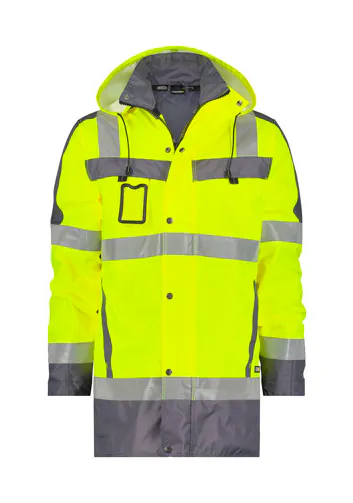 Cementgrijs/fluo geel