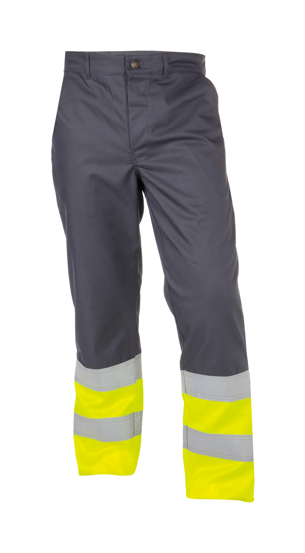 Cementgrijs/fluo geel
