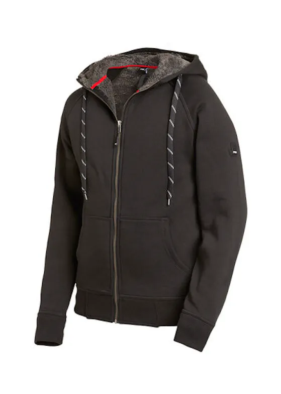 FHB Jörg-Sweatjacke mit Kapuze und Kunstfell