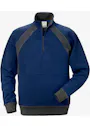 Fristads Sweatshirt Met Korte Rits 1755 Df miniatuur