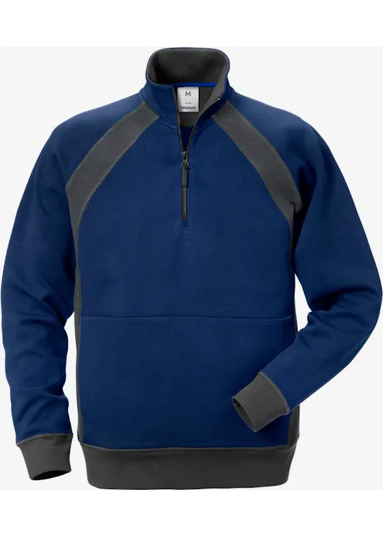 Fristads Sweatshirt Met Korte Rits 1755 Df
