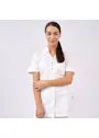 De Berkel zorgjas Carmen wit B4305326 miniatuur