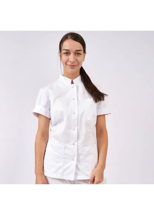 De Berkel zorgjas Jillian wit B3470326