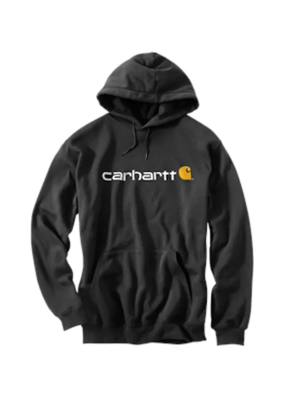 Carhartt Signature Logo Hooded Sweatshirt — 100074