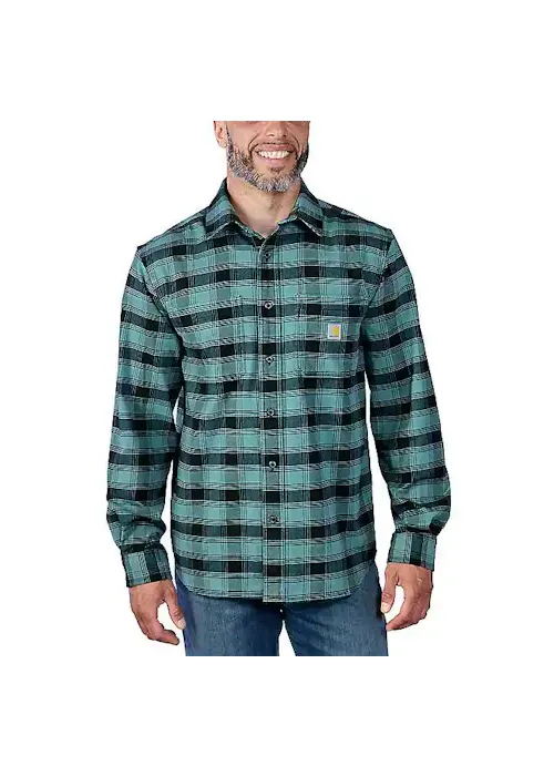 Carhartt 105945 Overhemden Flannel L/S Plaid Stretch