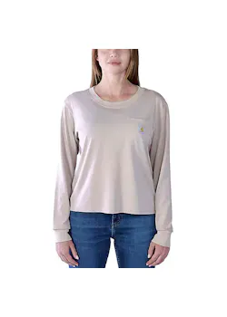 Carhartt 106121 T-Shirt Lightweight L/S Pocket Comfort Fit miniatuur