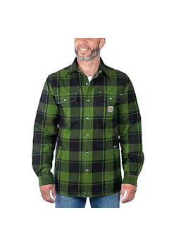 Carhartt 105939 Overhemden Sherpa-Lined Flannel Comfort Fit miniatuur