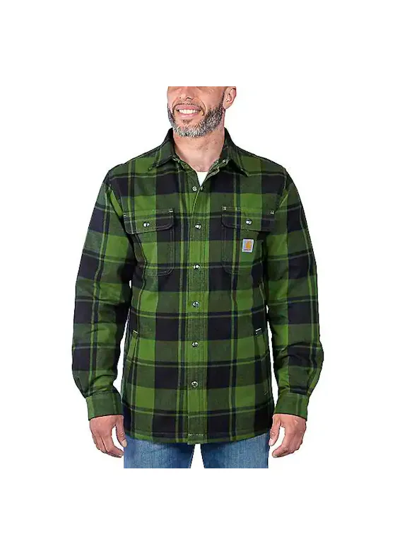 Carhartt Flannel Sherpa-Lined Shirt Jacket 105939