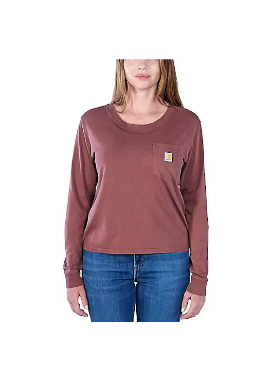 Carhartt 106121 T-Shirt Lightweight L/S Pocket Comfort Fit