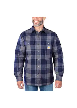 Carhartt 105939 Overhemden Sherpa-Lined Flannel Comfort Fit miniatuur