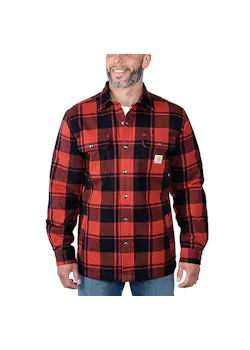 Carhartt 105939 Overhemden Sherpa-Lined Flannel Comfort Fit miniatuur