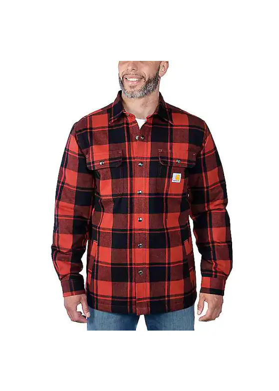 Carhartt Flannel Sherpa-Lined Shirt Jacket 105939