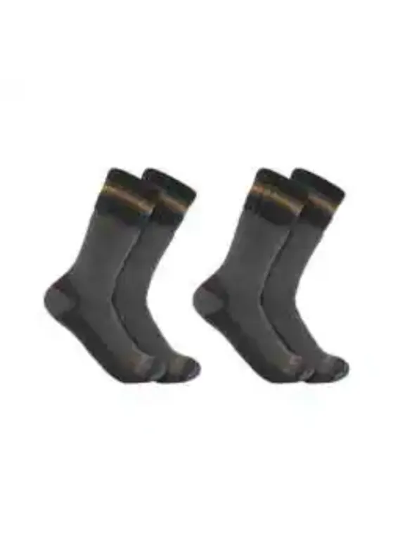 Carhartt Synthetic-Wool Blend Boot Sock 2 Pack SB7742M