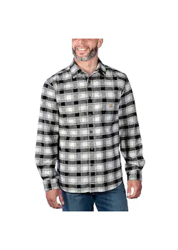 Carhartt 105945 Overhemden Flannel L/S Plaid Stretch miniatuur