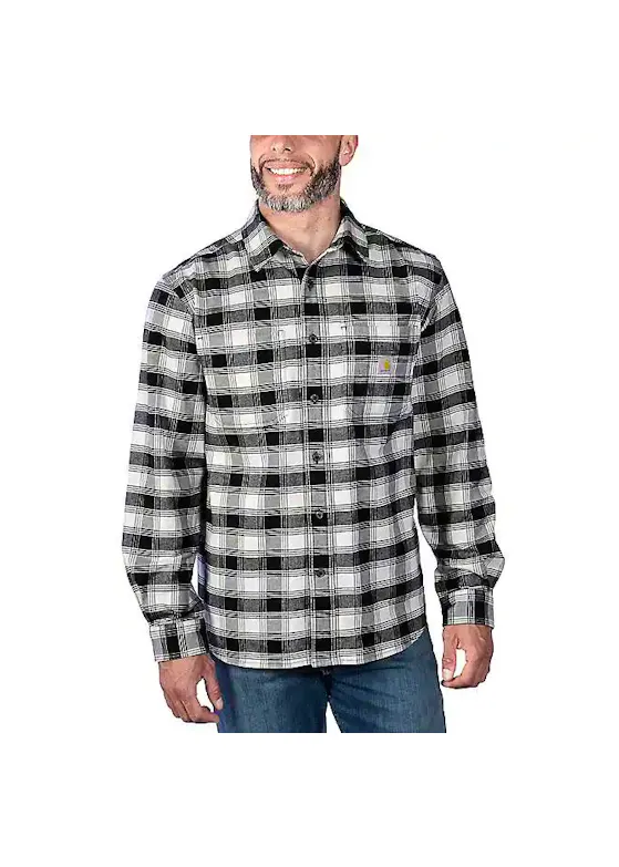 Carhartt 105945 Overhemden Flannel L/S Plaid Stretch