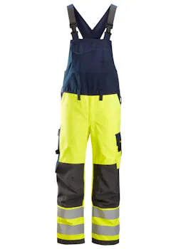 Snickers ProtecWork 6060 Bib & Brace Broek High-Vis Klasse 2