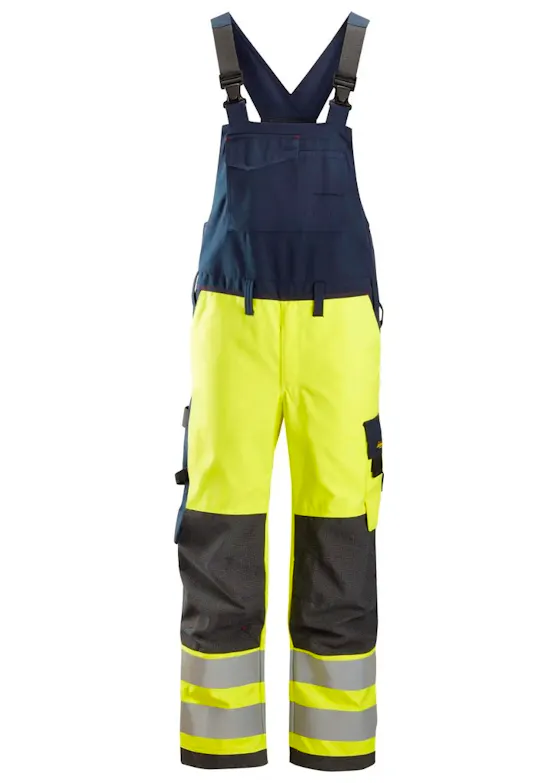 Snickers ProtecWork Bib-&-Brace-Latzhose, High-Vis-Klasse 2 - 6060
