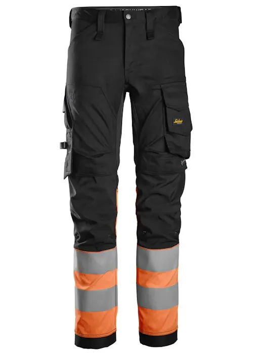 Snickers High-Vis, Klasse 1 Stretch Werkbroek 6334